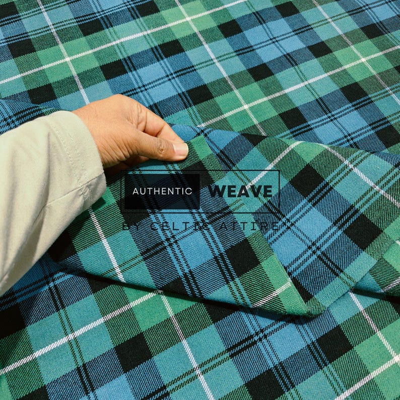 Lamont Ancient Tartan Fabric - Woven by Celtic Attire