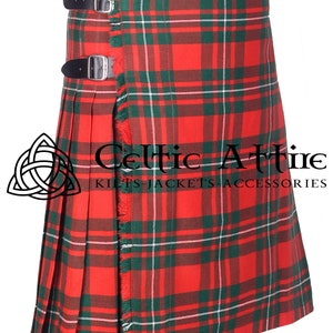 Macgregor Tartan 8 Yard Kilt - Premium Handmade - Made to Order - Men&#39;s Traditional Scottish Highlander Kilt - 16 Oz Medium Weight