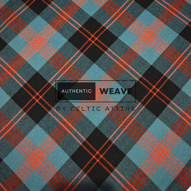 Angus Ancient Tartan Fabric Running Yards - Woven by Celtic Attire