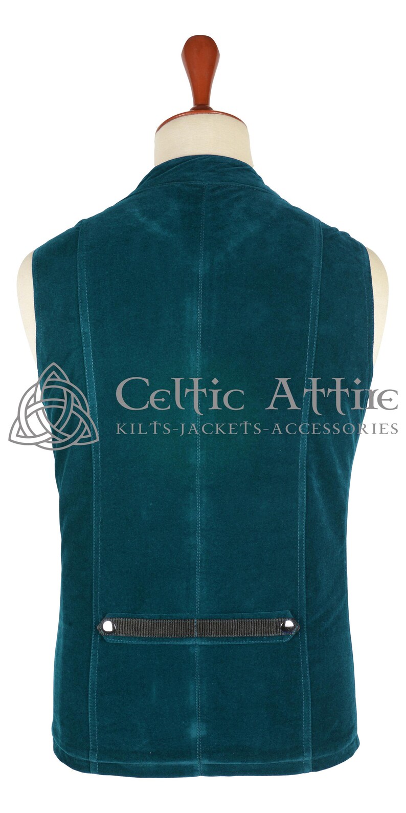 Men's Velvet Waistcoat - Victorian Style Wedding Vest - Custom Made Gothic Steampunk Waistcoat - Dark Academia Groomsmen Attire