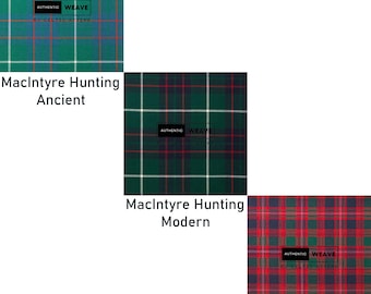Clan MacIntyre Tartan Fabrics - moderne, jacht-, oude versies - 16 oz zwaar, 52 inch breed