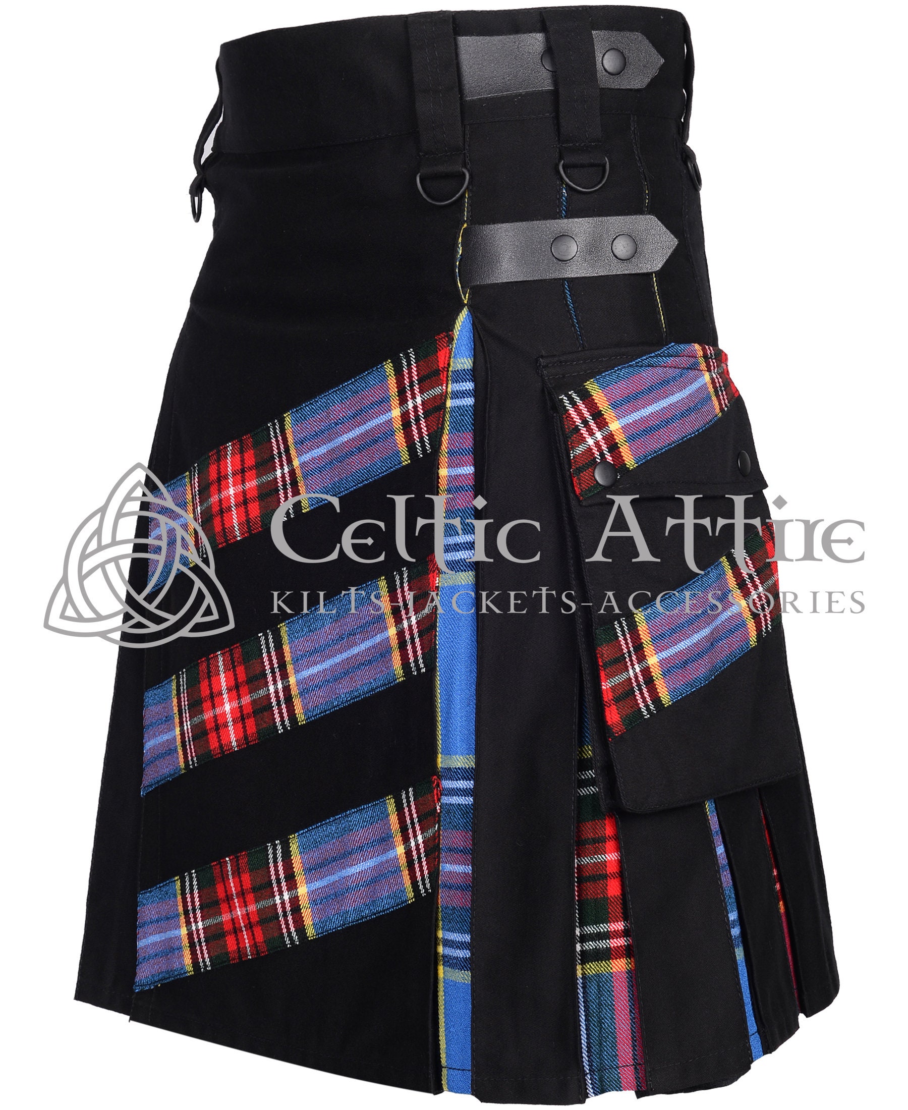 Cotton Utility Hybrid Kilt for Men - Free Kilt Pin Kilt