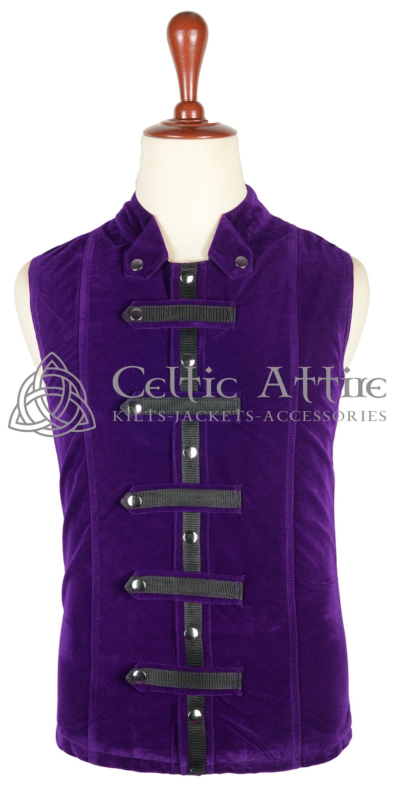 Men's Velvet Waistcoat - Victorian Style Wedding Vest - Custom Made Gothic Steampunk Waistcoat - Dark Academia Groomsmen Attire