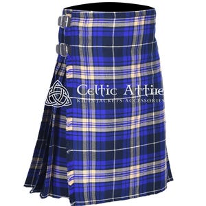 Rees Tartan Kilt - Scottish 8 Yard Kilt For Men - 16 Oz Heavy Tartan - Made to Order Highlander Kilt - Premium Handmade Kilt