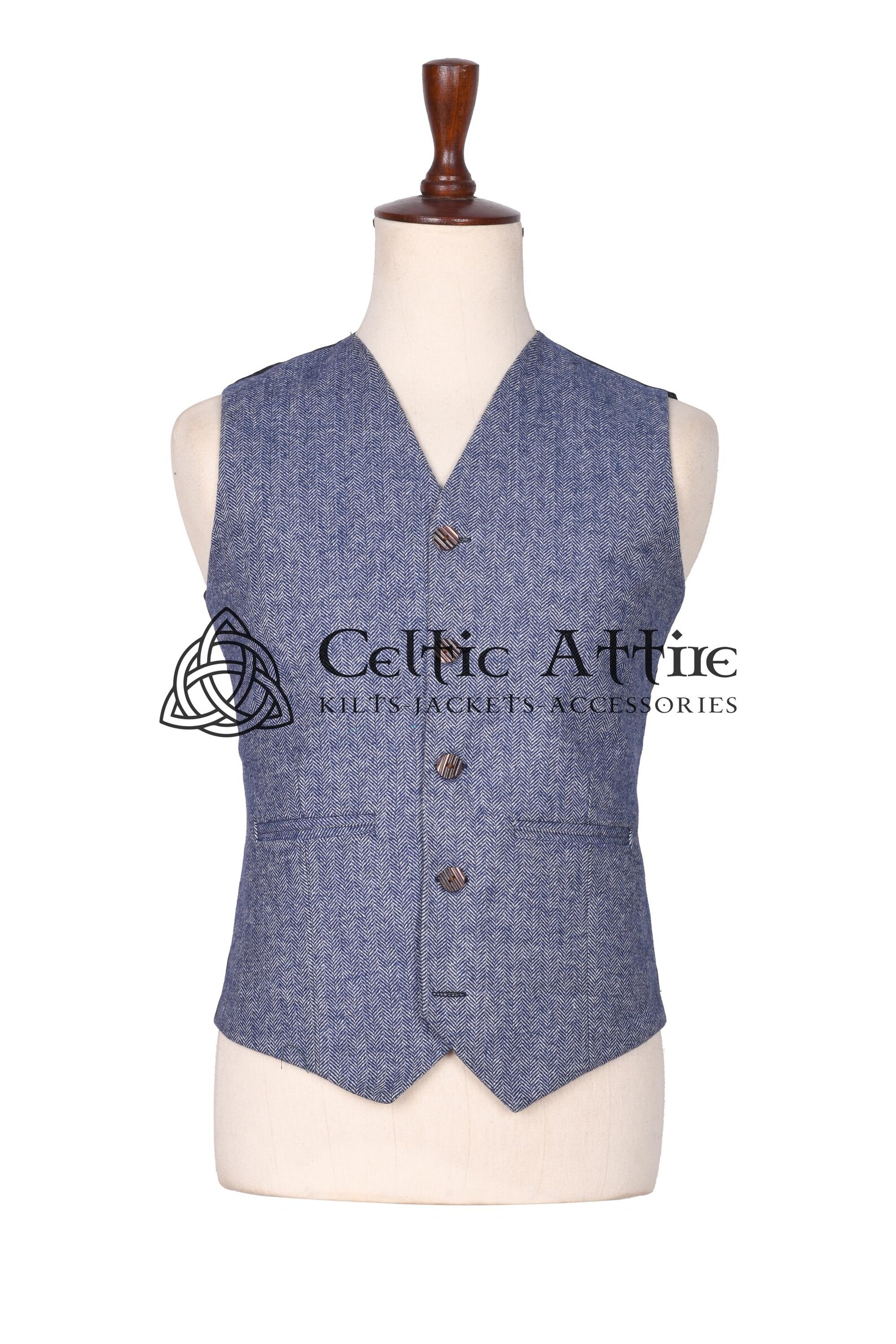 Lovat Green Wool Argyll Jacket and Waistcoat - Single Button Kilt ...