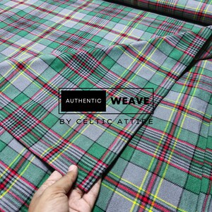 Craig Tartan Fabric - Homespun Wool Blend Scottish Tartan - Machine Washable - By Running Yards - 54 Inches Width - Upholstery Fabric