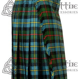 Scottish Classic Maxi Length KILTED SKIRT - Ladies Skirt - Custom Made Hostess Skirt - Floor Length Tartan Skirt - Made to Order - Premium