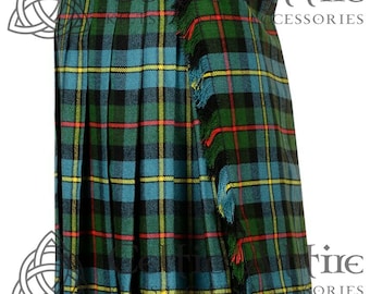 Scottish Classic Maxi Length KILTED SKIRT - Ladies Skirt - Custom Made Hostess Skirt - Floor Length Tartan Skirt - Made to Order - Premium