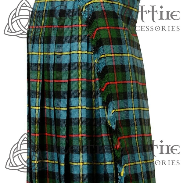 Scottish Classic Maxi Length KILTED SKIRT - Ladies Skirt - Custom Made Hostess Skirt - Floor Length Tartan Skirt - Made to Order - Premium