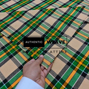 Hamilton of Brandon Tartan Fabric - 16 Oz Acrylic Scottish Tartan - Machine Washable - Running Yards - 52 Inches Width - Homespun Fabric