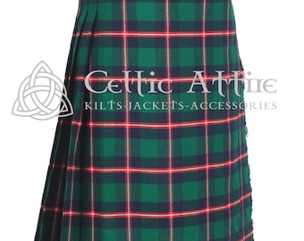 Irvine Modern Tartan Maxi Skirt for Women - Floor Length Tartan Hostess Skirt - Tartan Kilted Skirt - 70 Tartan Colors - Made to Order