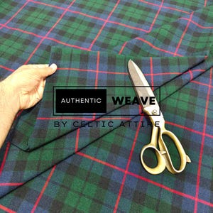Morrison Modern Tartan Fabric - 16 Oz Acrylic Scottish Tartan - Machine Washable - Running Yards - 52 Inches Width - Homespun Fabric