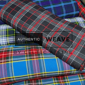 Custom Tartan Weaving - Delivered Worldwide - Scottish Tartan Fabrics - Any Customized Tartan Weaving - Minimum 6 Yards