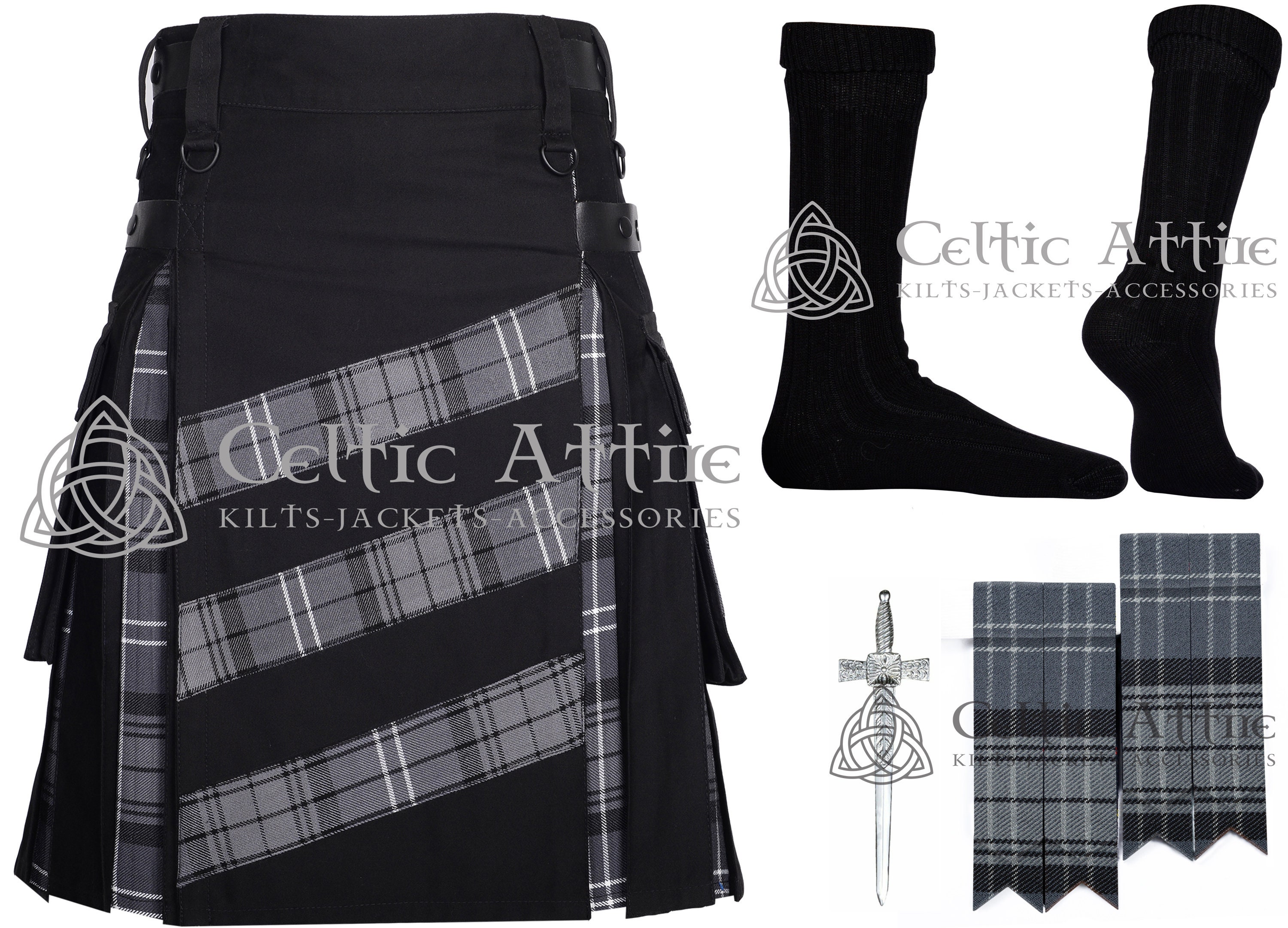 Black Watch 100% Worsted Wool Mini Kilt | Womens Mini Kilts