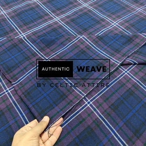 Scotland Forever Tartan Fabric - 16 Oz Acrylic Scottish Tartan - Machine Washable - Running Yards - 52 Inches Width - Homespun Fabric