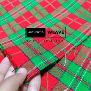 Welsh Thomas Tartan Fabric - 16 Oz Acrylic Scottish Tartan - Machine Washable - Running Yards - 54 Inches Width - Homespun Fabric