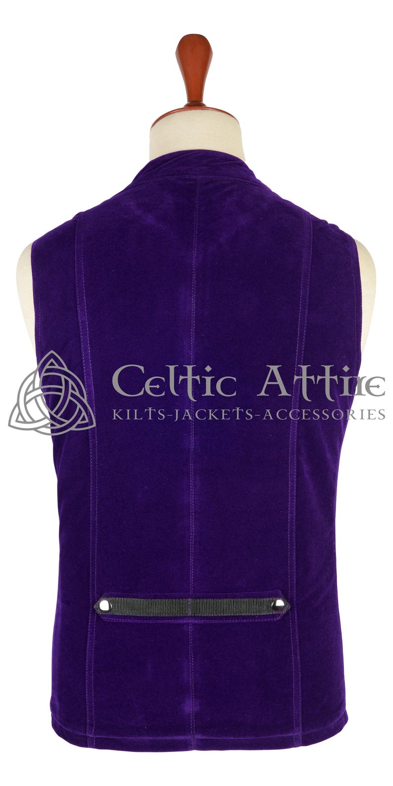 Men's Velvet Waistcoat - Victorian Style Wedding Vest - Custom Made Gothic Steampunk Waistcoat - Dark Academia Groomsmen Attire
