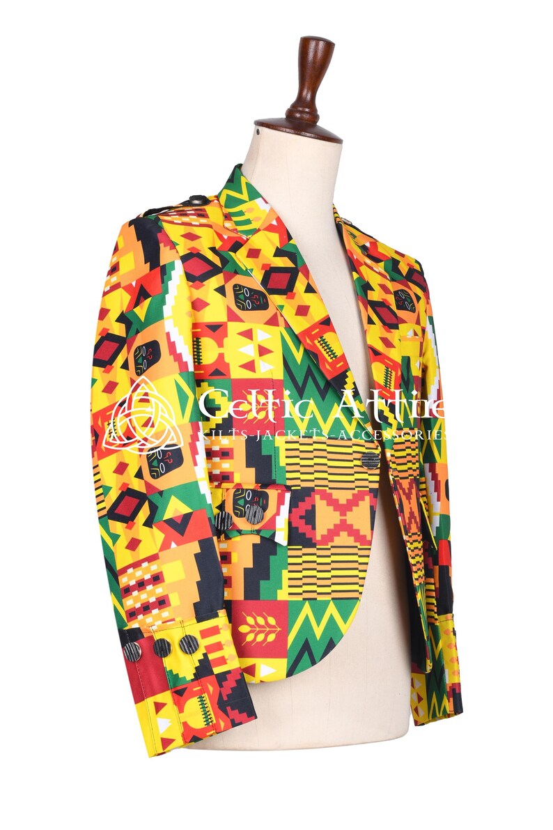 Scot-Afro Fusion Sport Jacket - Made to Measure Casual Street Wear Jacket by Celtic Attire