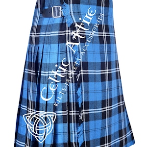 Scottish 8 Yard TARTAN KILT For Men - Lightweight Home Spun Wool Blend - Su misura - Highland Games Sport Kilt