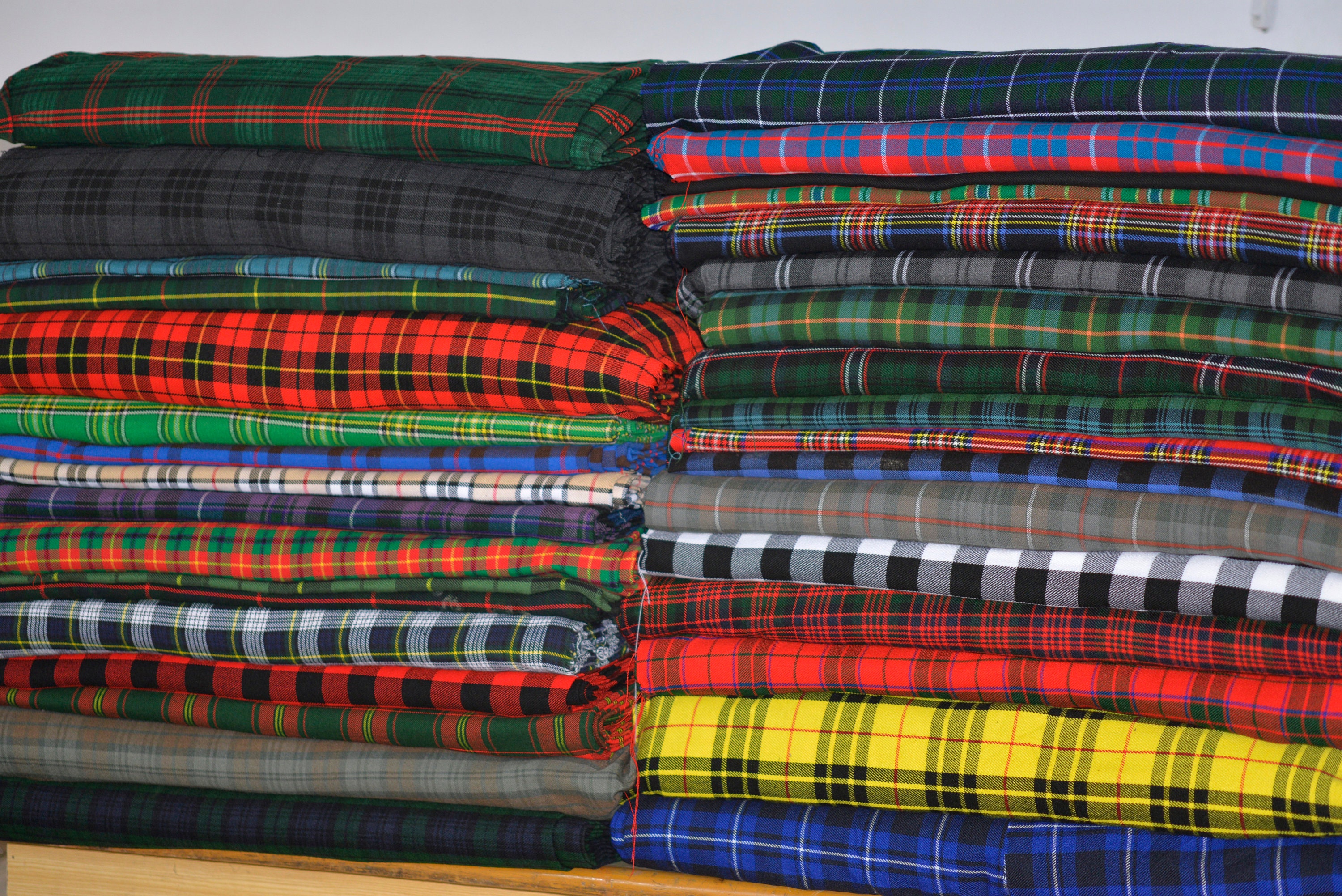 Medium Weight Acrylic Tartan Fabric Running Yards 54 Inches Etsy