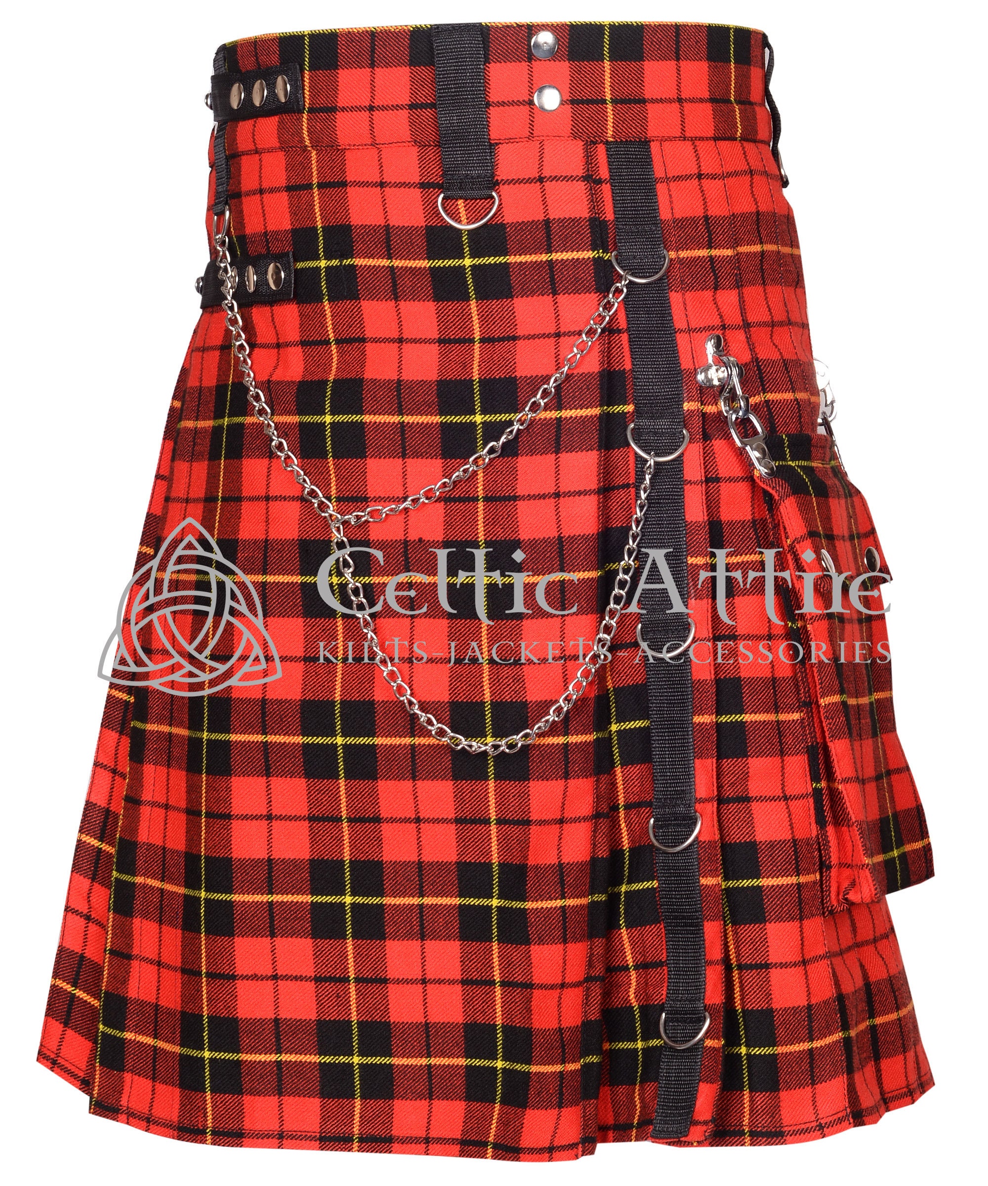 Schottischer Kilt Blitze - Verstellbare Sockenhalter Für Herren - Kilt Zubehör In Verschiedenen Tartans