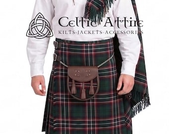 Scottish Tartan 8 Yard Kilt and Accessories Package - Made to Order Kilt Value Pack