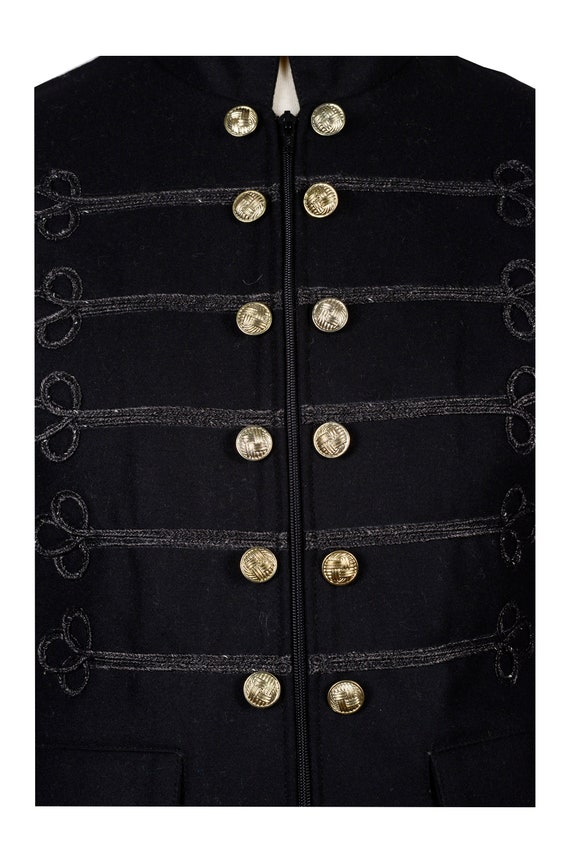 Napolian Style Renaissance Military Zipper Jacket for Men - Grey