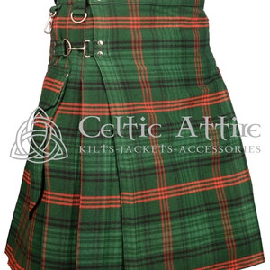 Made to Order Scottish Tartan UTILITY KILT - Cargo Taschen Kilt - Sport Kilt - 100 Farben - 16 Oz Acryl Tartan Kilt - Set 2