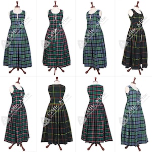 Tartan Evening Dress - Etsy
