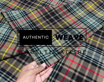 Stewart Hunting Weathered Tartan Fabric - 16 Oz Acrylic Scottish Tartan - Machine Washable - Running Yards - 54 Inches Wide Kilt Fabric
