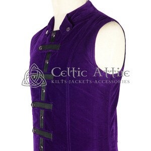 Men's Velvet Waistcoat - Victorian Style Wedding Vest - Custom Made Gothic Steampunk Waistcoat - Dark Academia Groomsmen Attire