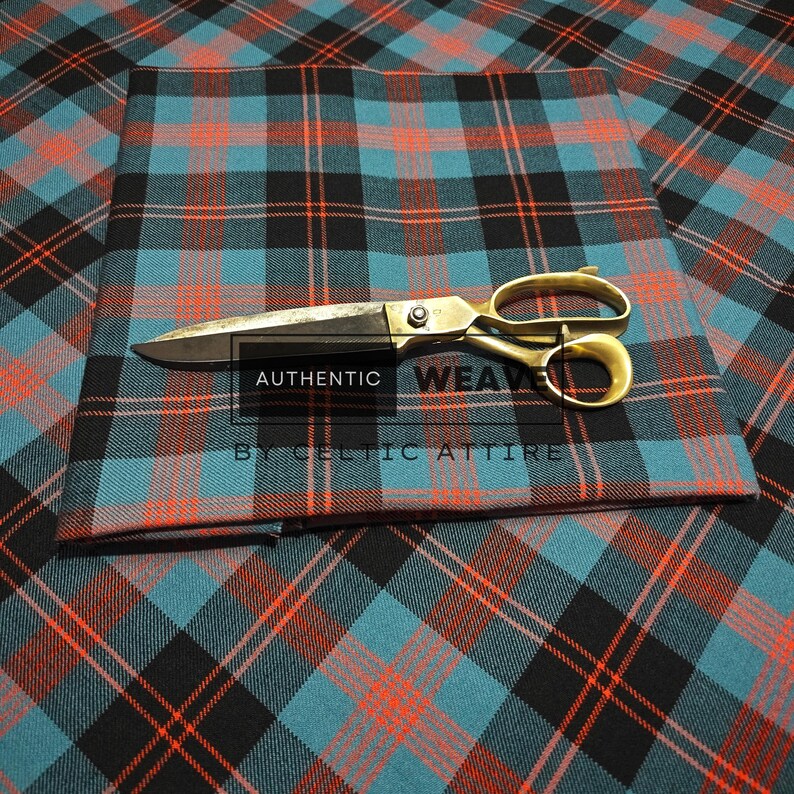 Angus Ancient Tartan Fabric Running Yards - Woven by Celtic Attire