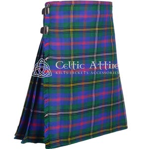 Wood Clan Tartan Kilt - Scottish 8 Yard Kilt For Men - 16 Oz Heavy Tartan - Made to Order Highlander Kilt - Premium Handmade Kilt