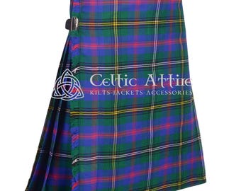 Wood Clan Tartan Kilt - Scottish 8 Yard Kilt For Men - 16 Oz Heavy Tartan - Made to Order Highlander Kilt - Premium Handmade Kilt