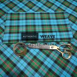 Gunn Ancient Tartan Fabric Polyviscose - Woven by Celtic Attire