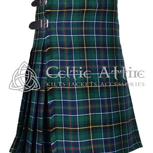 MacInnes Tartan Scottish 8 Yard Kilt - Highland Games Kilt - 13 Oz Tartan Kilts for Men - Made to Order