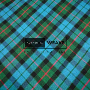 Gunn Ancient Tartan Fabric Polyviscose - Woven by Celtic Attire
