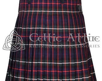 Premium - Handmade - Scottish 8 Yard Tartan Kilt - 16 Oz Acrylic Traditional Kilt - Kilt For Men - Custom Size - 60 Clan Tartan Choices