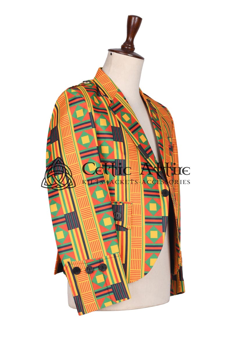 Scot-Afro Fusion Sport Jacket - Made to Measure Casual Street Wear Jacket by Celtic Attire