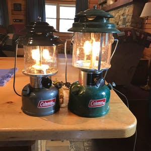 Have Your Vintage Double Or Single Mantle Coleman Lanterns Into A Unique Electric Lamp!