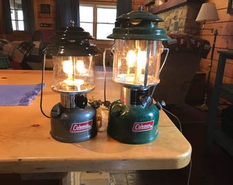 Have Your Vintage Double Or Single Mantle Coleman Lanterns Into A Unique Electric Lamp!