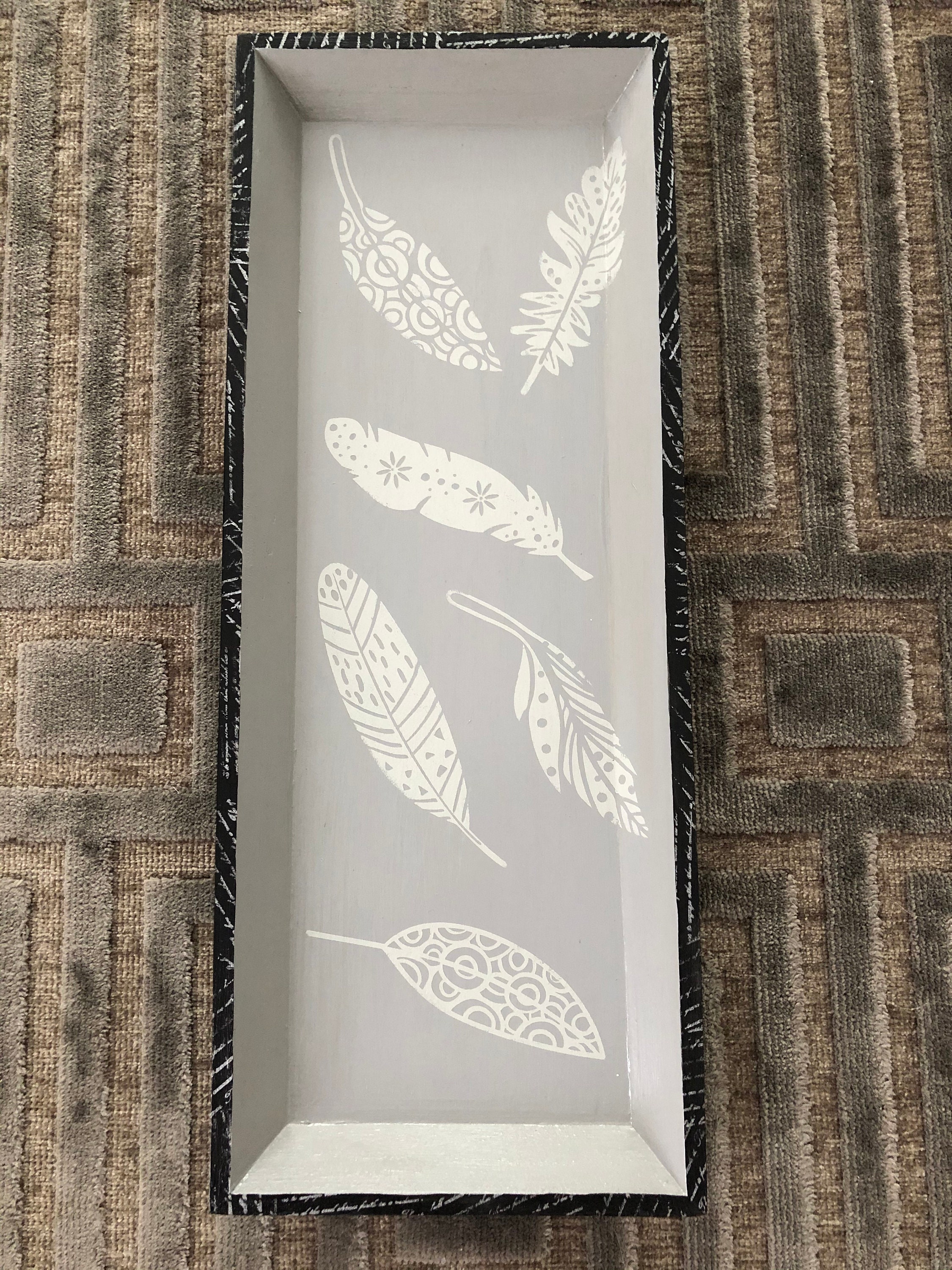 Boho Feather Tray