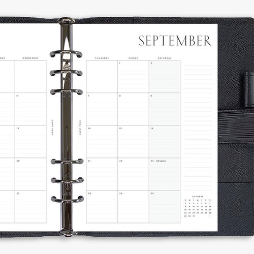 Checklist PRINTED Planner Inserts & Agenda Refill Pocket Etsy