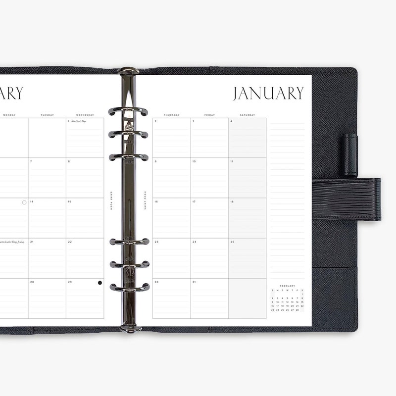 2025 A5 Printable Calendar Etsy