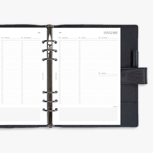 Ricarica Agenda A5 Con 6 Anelli - Calendario Italiano 2025 Settimanale Con Orari - Foto 14