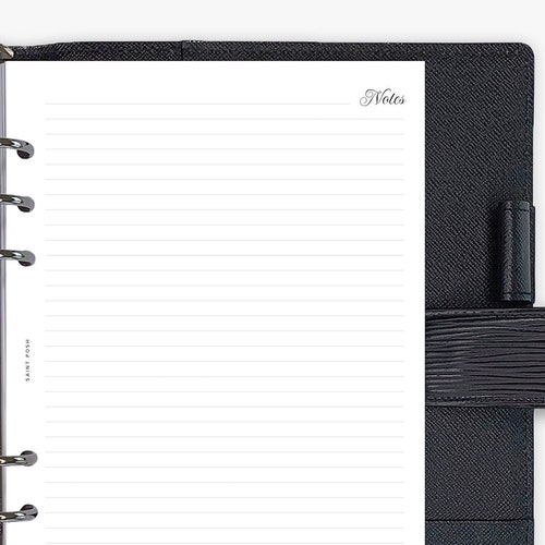 Lined Notes PRINTED Planner Inserts & Agenda Refill Etsy