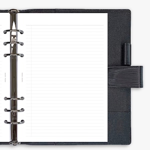 Notes lignées - IMPRIMÉES - Inserts d'agenda et recharge d'agenda - A5 / Personnel / Poche