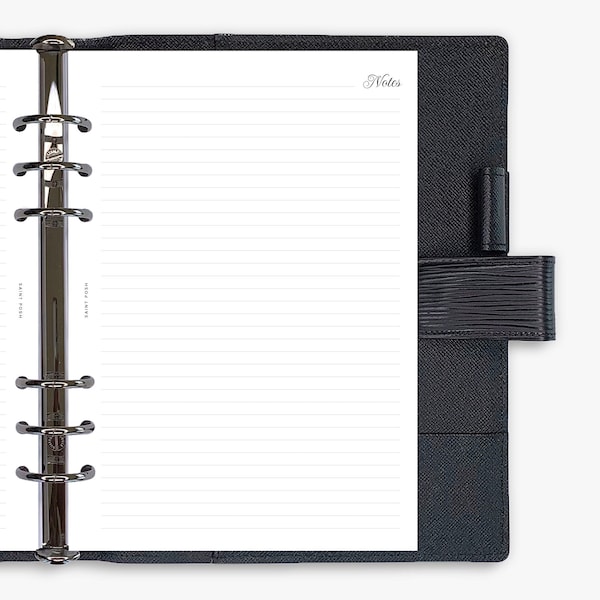 Classic Notes - PRINTED - Planner Inserts & Agenda Refill - Pocket / Personal / A5