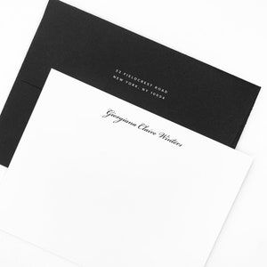 Die Giorgiana - Personalisiertes Briefpapier Set - Karte mit Umschlägen - Glückwunschkarten - Luxus Briefpapier - Formell