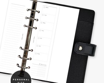 Weekly Overview (Half Sheet) - PRINTED - Personal / MM / Medium - Planner Inserts & Agenda Refill